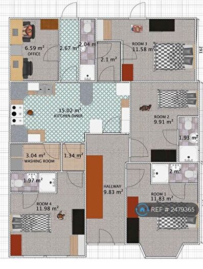 10 Bedroom Semi-Detached House To Rent In Hmo, Chadwell Heath, Romford, RM6
