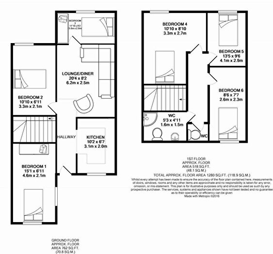 1 Bedroom Terraced House To Rent In Rooms Available - Bed Student Home - Headcorn Drive, Canterbury, CT2