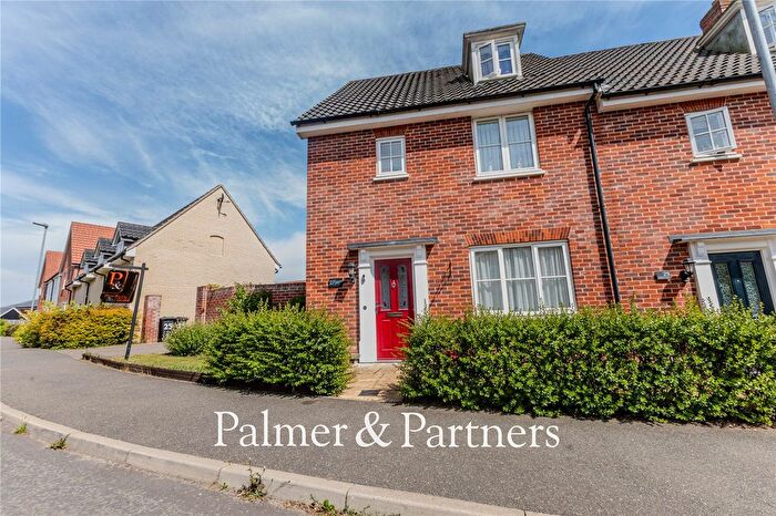 3 Bedroom Terraced House For Sale In Ammonite Drive, Needham Market, Ipswich, Suffolk, IP6