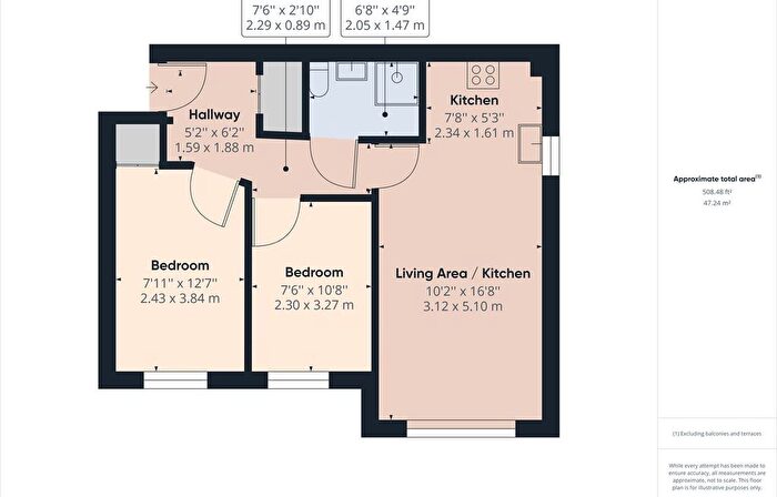 2 Bedroom Flat To Rent In Crown Station Place, Edge Hill, Liverpool, L7