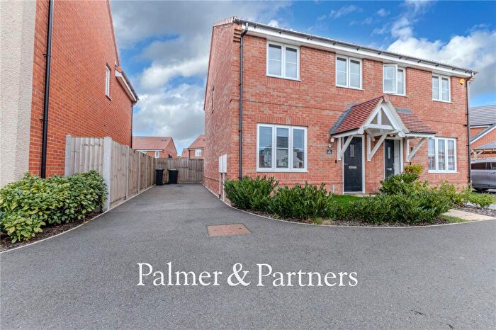 3 Bedroom Semi-Detached House For Sale In Chamomile Close, Stowupland, Stowmarket, Suffolk, IP14