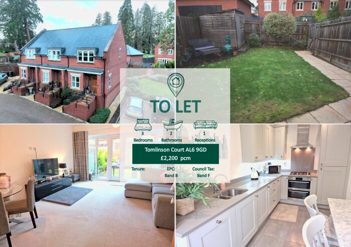 3 Bedroom End Of Terrace House To Rent In Tomlinson Court, Welwyn, AL6