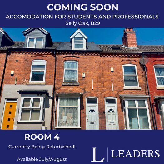 1 Bedroom Terraced House To Rent In Room, George Road, B29