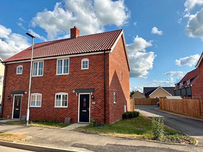 2 Bedroom Semi-Detached House For Sale In Meadow Brown Way, Thurston, IP31