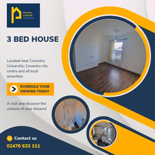 3 Bedroom Terraced House To Rent In Lockhurst Lane, Coventry, CV6