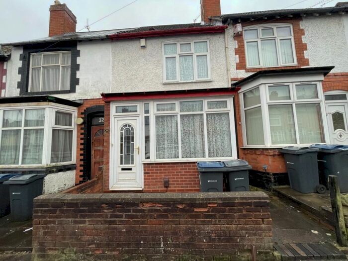 3 Bedroom Terraced House To Rent In Philip Sidney Road, Sparkhill, Birmingham, B11