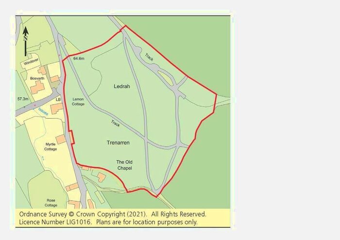 Land For Sale In Land At Ledrah, Trenarren, St. Austell, Cornwall, PL26