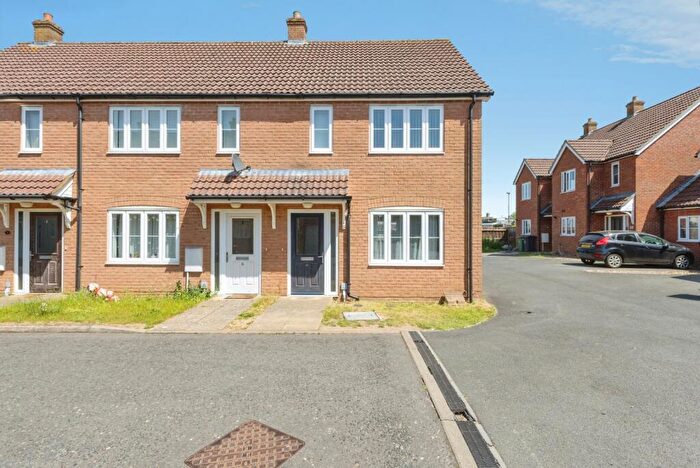 2 Bedroom End Of Terrace House For Sale In Merchants Court, Watton, Thetford, Norfolk, IP25