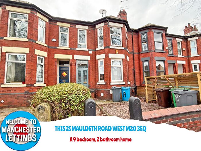 9 Bedroom Terraced House To Rent In Mauldeth Road West Withington, M20