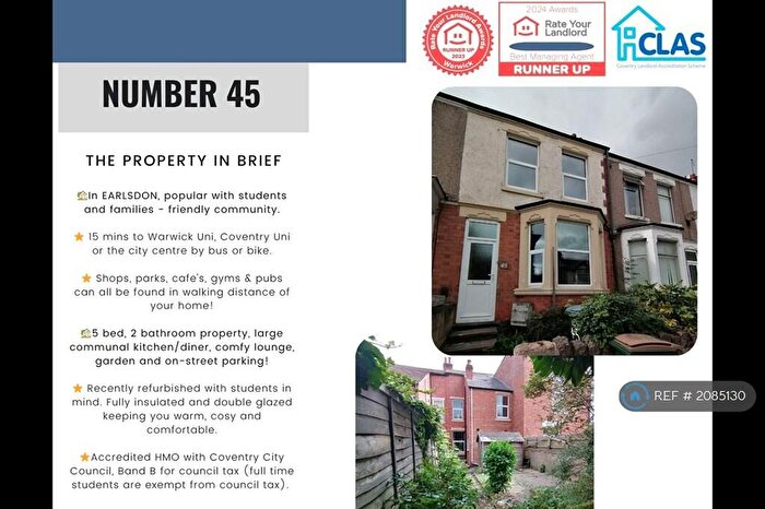 5 Bedroom Terraced House To Rent In Queensland Avenue, Coventry, CV5