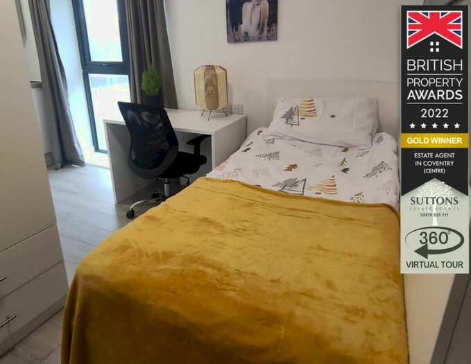 1 Bedroom Studio To Rent In Theatre House, Cox Street, City Centre, CV1