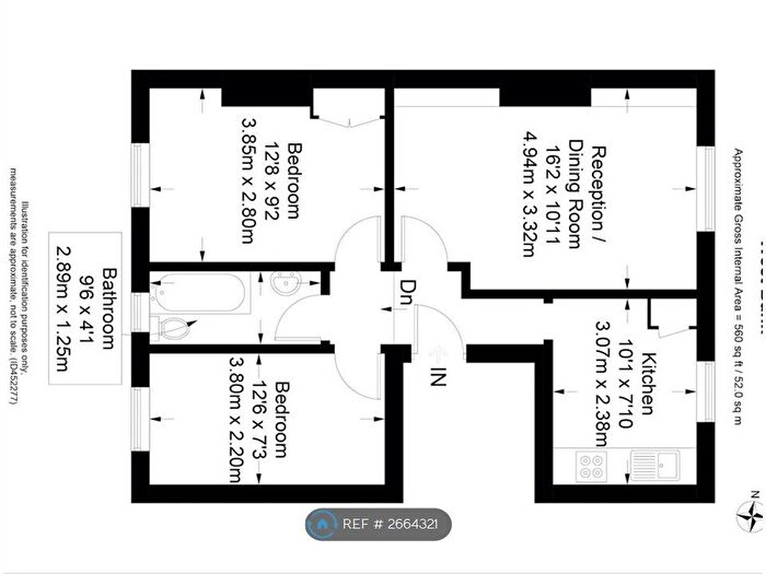 2 Bedroom Flat To Rent In West Bank, London, N16