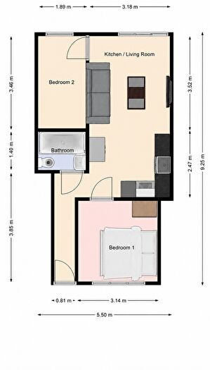 2 Bedroom Flat To Rent In Eastbrook Close, GU21