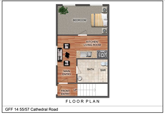 1 Bedroom Flat To Rent In Cathedral Road, Cardiff, CF11