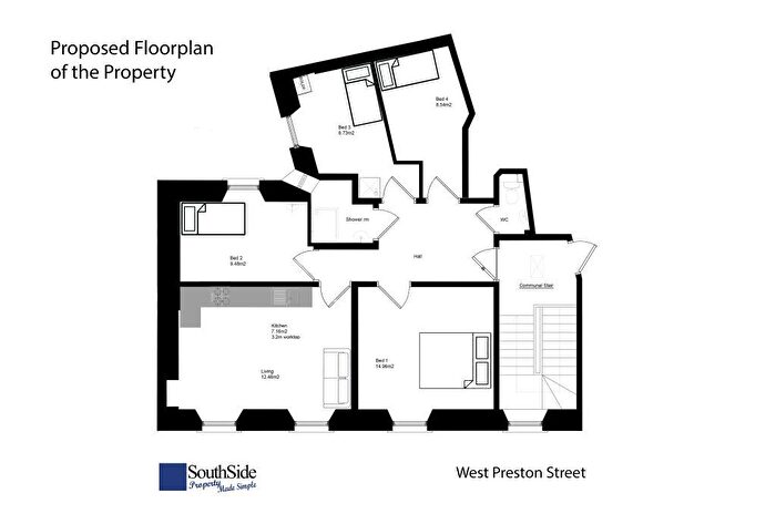 4 Bedroom Flat To Rent In P – West Preston Street, Edinburgh, EH8