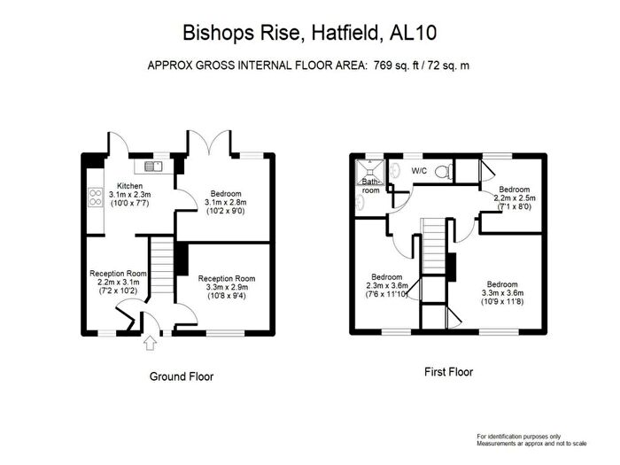 4 Bedroom House To Rent In Bishops Rise, Hatfield, Hertfordshire, AL10