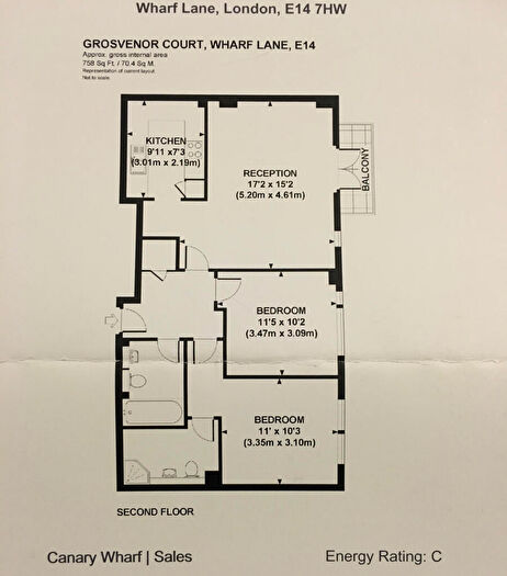 2 Bedroom Apartment To Rent In Wharf Lane, London, E14