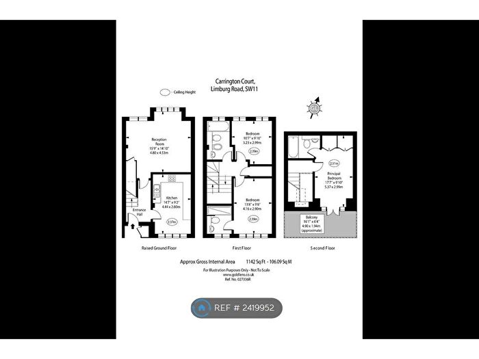 3 Bedroom Maisonette To Rent In Carrington Court, London, SW11