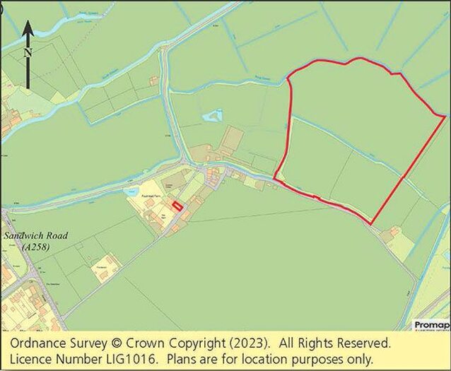 Land For Sale In Land Adj Foulmead Farm, Sandwich Road, Hacklinge, Deal, Kent, CT14