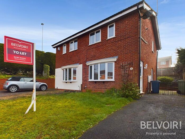 2 Bedroom Semi Detached House To Rent In Kendal Close, Western Downs, Stafford, ST17