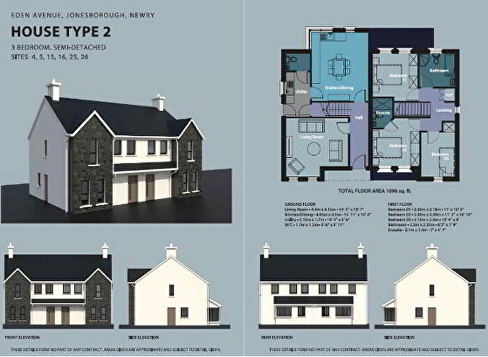 3 Bedroom Semi-Detached House For Sale In House Type, Eden Avenue, Newry, BT35