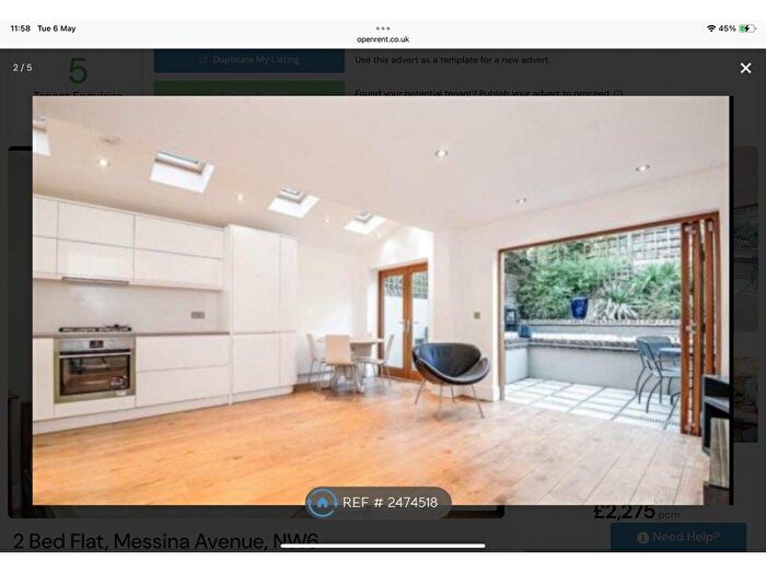 2 Bedroom Flat To Rent In Messina Avenue, London, NW6