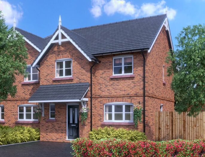 3 Bedroom Semi-Detached House For Sale In Whitchurch Road, Tarporley, CW6