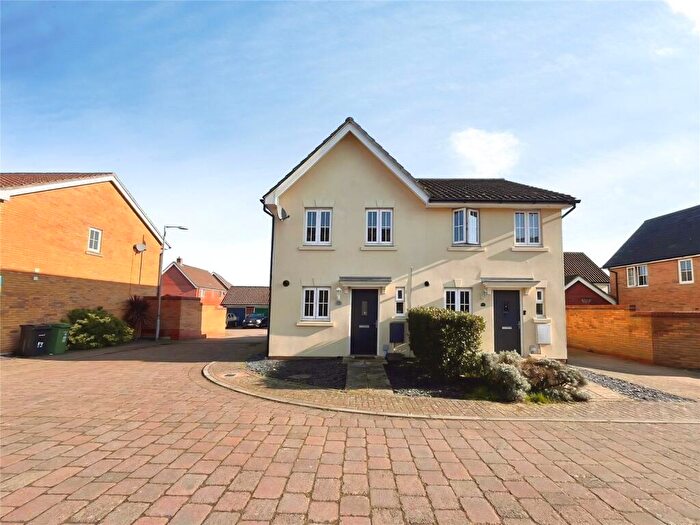 2 Bedroom Semi Detached House For Sale In Heron Road, Costessey, Norwich, Norfolk, NR8
