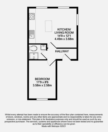 1 Bedroom Apartment To Rent In Dalcross Street, CF24