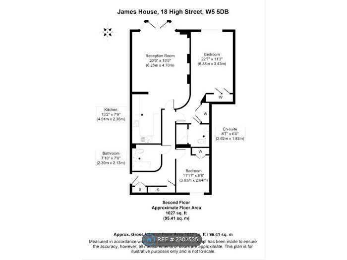 2 Bedroom Flat To Rent In James House, London, W5