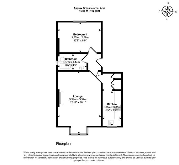 1 Bedroom Flat For Sale In First Floor Flat, Lawn House, Lawn Road, Stafford, Staffordshire, ST17
