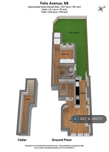 1 Bedroom Flat To Rent In Felix Avenue Crouch End, London, N8