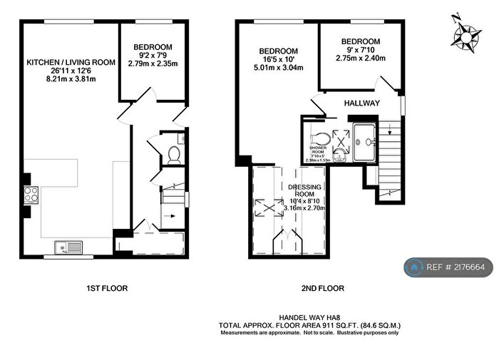 3 Bedroom Flat To Rent In Handel Way, Edgware, HA8