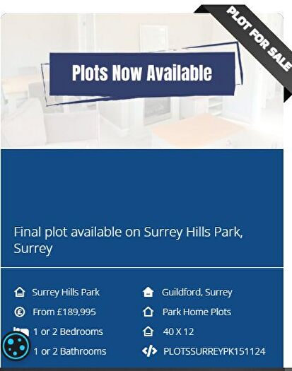 2 Bedroom Park Home For Sale In Middleview Drive, Surrey Hills Park, Normandy, Guildford, GU3