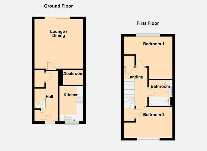 2 Bedroom Terraced House For Sale In De Clare Gardens, Caerphilly, CF83