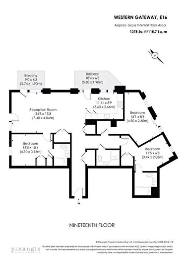 3 Bedroom Flat To Rent In Western Gateway, London, E16