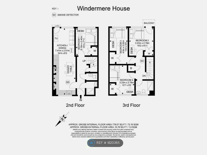 4 Bedroom Maisonette To Rent In Windermere House, London, E3