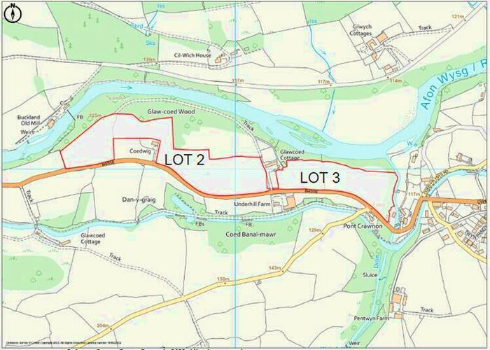 Land For Sale In Glawcoed Farm, Nr Llangynidr, Brecon, Powys, LD3