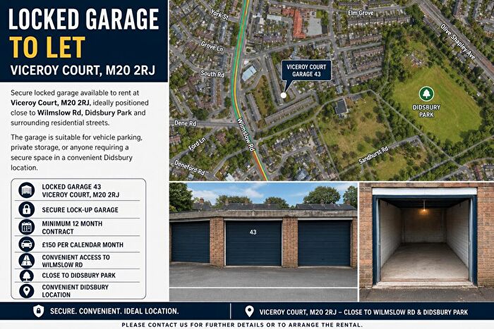 1 Bedroom Garage / Parking To Rent In Locked Up Garage, Viceroy Court, Wilmslow Road, Manchester, M20