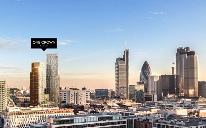 1 Bedroom Apartment To Rent In Sun Street, One Crown Place, London, EC2A