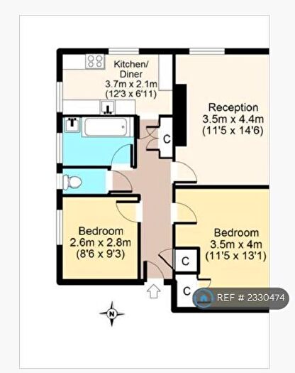 2 Bedroom Flat To Rent In Turin Street, Bethnal Green, E2