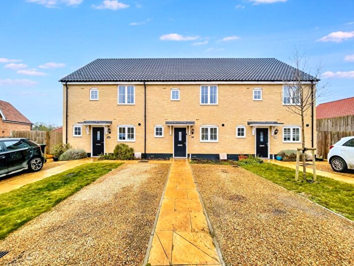 2 Bedroom Terraced House For Sale In Drury Close, Onehouse, Stowmarket, IP14