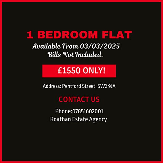 1 Bedroom Flat To Rent In Penford Street, London, SE5