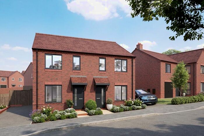 3 Bedroom Semi Detached House For Sale In "The Ambleford - Plot " At Gresley Meadow, Rockcliffe Close, Church Gresley, Swadlincote, DE11