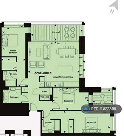 3 Bedroom Flat To Rent In Hurlock Heights, London, SE17