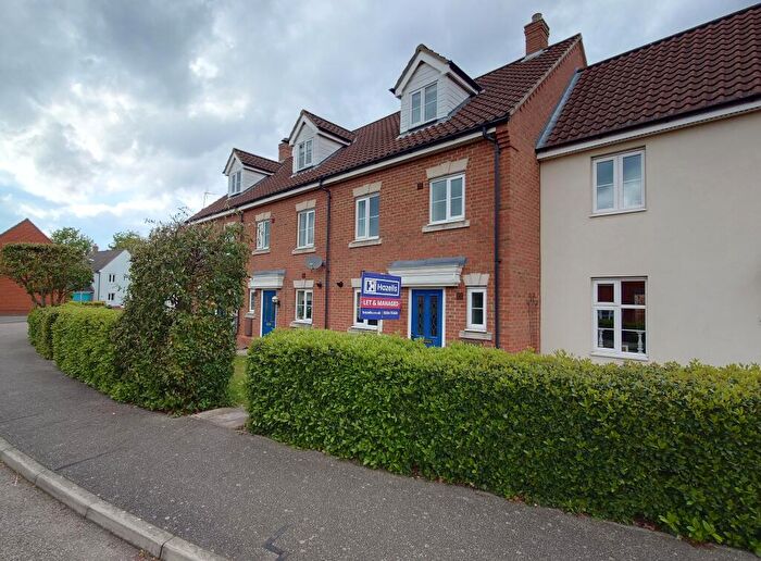 3 Bedroom Terraced House To Rent In Kendall Close, Bury St Edmunds, Suffolk, IP32