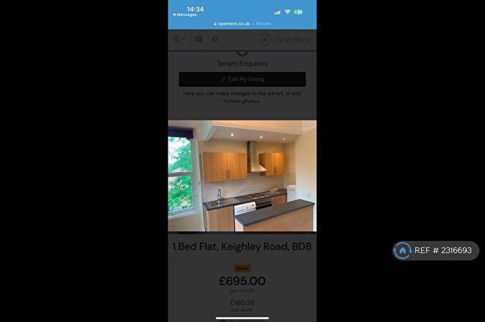 1 Bedroom Flat To Rent In Keighley Road, Bradford, BD8