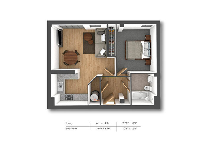 1 Bedroom Flat To Rent In Queensgate, Cromwell Road, RH1
