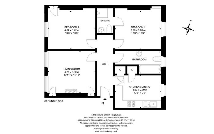 2 Bedroom Flat To Rent In Cheyne Street, Edinburgh, EH4