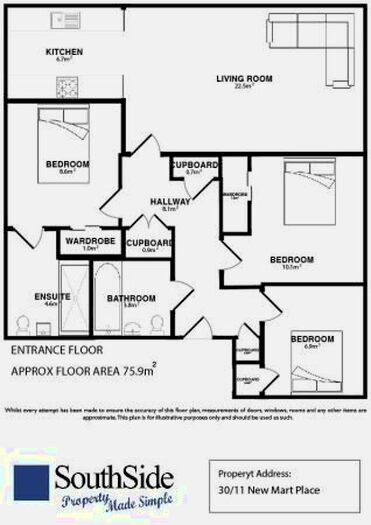 3 Bedroom Flat To Rent In New Mart Place, Edinburgh, EH14